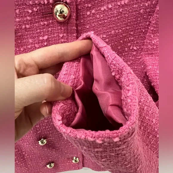 🩷NWOT🩷 MANGO Tweed Lady Jacket in XS - Picture 5 of 10